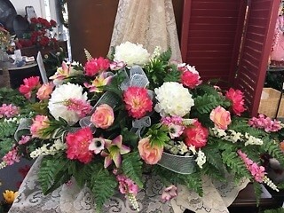 Silk Casket Spray