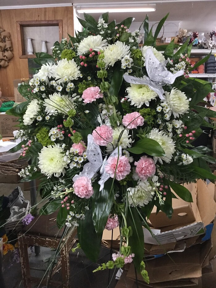 Fresh flower wreath