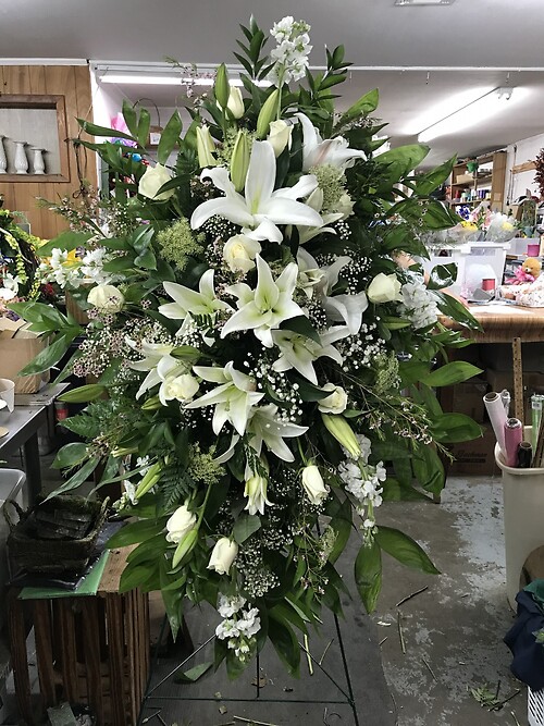 White Lily Spray