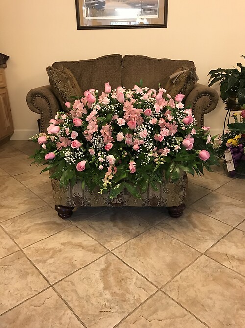 Pink Casket Blanket